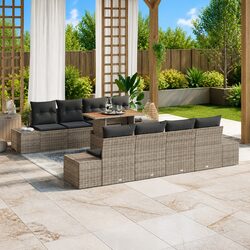Enhance Your Outdoor Space with This 9 pcs Garden Sofa Set