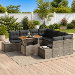 Elevate Your Outdoor Space with a 9-Piece Sofa Set