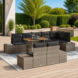 Transform Your Patio with This 9-Piece Sofa Set
