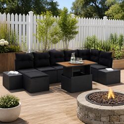 Transform Your Patio with This 8-Piece Outdoor Sofa Set