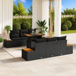 Enhance Your Outdoor Space with a Black 7-Piece Sofa Set