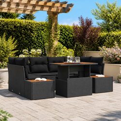 Enhance Your Outdoor Space with 7-Piece Garden Sofa Set