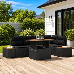 Enhance Your Outdoor Space with This 6-Seater Sofa Set
