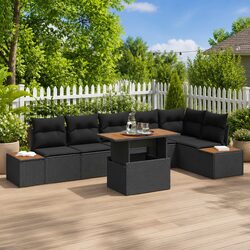 Elevate Your Outdoor Space with this 7-Piece Rattan Sofa Set