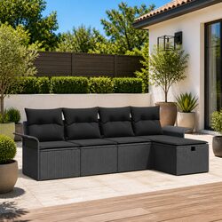 Enhance Your Outdoor Space with a 5-Piece Garden Sofa Set