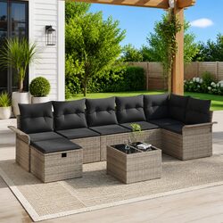 Transform Your Outdoor Space with This 8-Piece Sofa Set