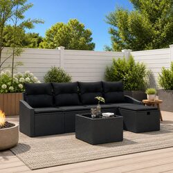 Enhance Your Outdoor Space with 6 Piece Garden Sofa Set