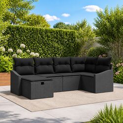Enhance Your Outdoors with a 6-Piece Garden Sofa Set