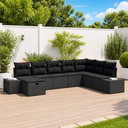 Enhance Your Outdoor Space with 8 Pcs Garden Sofa Set