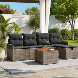 <<<TITLE>>> Enhance Your Outdoor Space with 6-Piece Patio Lounge Set