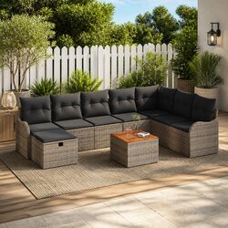 Transform Your Outdoor Space with a 9-Piece Sofa Set