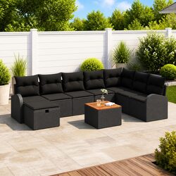 Elevate Your Outdoor Space with 9-Piece Sofa Set