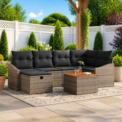 Enhance Your Outdoor Oasis with This 7 Piece Sofa Set