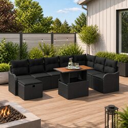 Enhance Your Outdoor Space with a 9 Piece Sofa Set