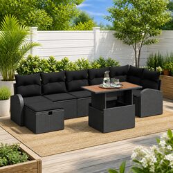 Elevate Your Outdoor Living with 8-Piece Garden Sofa Set