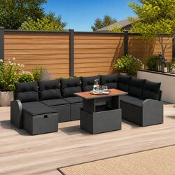 Transform Your Outdoor Space with This 9-Piece Sofa Set