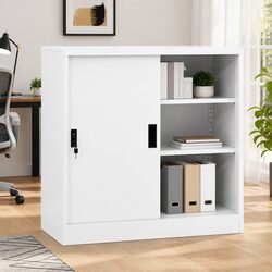 Enhance Your Workspace with This Stylish Storage Cabinet