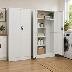 Grey Steel Storage Cabinet to Enhance Your Space