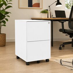 Enhance Your Workspace with This Mobile File Cabinet
