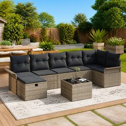 Transform Your Outdoor Space with 8-Piece Sofa Set