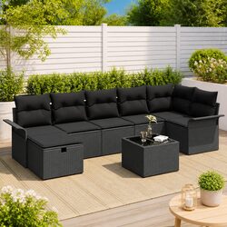 Elevate Your Outdoor Experience with this 8-Piece Sofa Set
