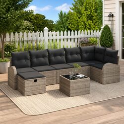 Transform Your Outdoor Space with an 8-Piece Garden Sofa Set