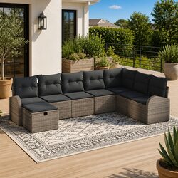 Transform Your Outdoor Space with a Modular 8-Piece Sofa Set