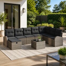 Transform Your Outdoor Space with This 9-Piece Sofa Set