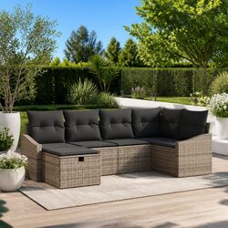 Stylish 7-Piece Garden Sofa Set with Cushions