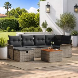 Enhance Your Outdoor Space with a 7-Piece Garden Sofa Set