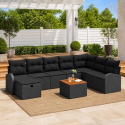 Transform Your Outdoor Space with This 9-Piece Sofa Set