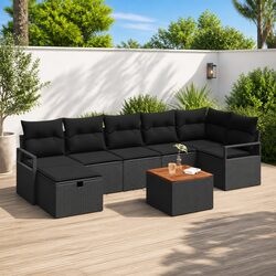 Elevate Your Patio with This 8-Piece Garden Sofa Set