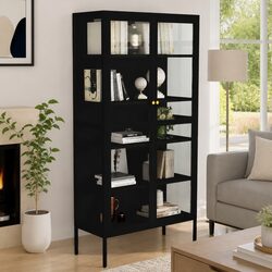 Showcase Your Style with a Black Glass Display Cabinet