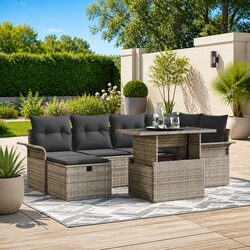 Enhance Your Outdoor Space with 7-Piece Garden Sofa Set