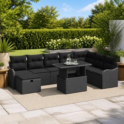 Enhance Your Outdoor Living with this 9-Piece Sofa Set