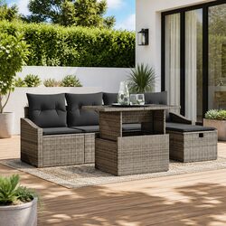 6-Piece Modular Outdoor Sofa Set for Relaxation