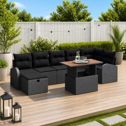 Transform Your Outdoor Space with 8-Piece Garden Sofa Set