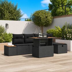 Enhance Your Outdoor Space with a 6-Piece Garden Sofa Set