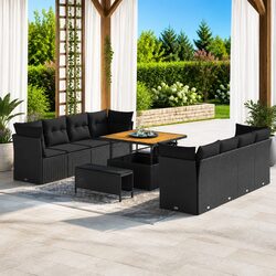 Enhance Your Outdoor Area with 11-Piece Sofa Set