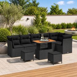 Transform Your Outdoor Space with 9 Piece Sofa Set
