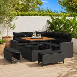 Elevate Your Outdoor Space with this 8-Piece Garden Sofa Set