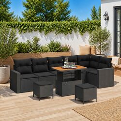 Enhance Your Outdoor Living with 9-Piece Modular Sofa Set