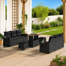 Transform Your Outdoor Space with Black Sofa Set