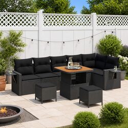 Transform Your Outdoor Space with a 9-Piece Garden Sofa Set