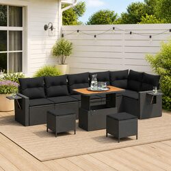 Transform Your Outdoor Space with This 9-Piece Sofa Set