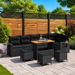 Transform Your Outdoor Space with a 10 pcs Sofa Set