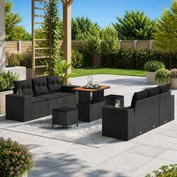 Enhance Your Outdoor Living with This 9 Piece Garden Sofa Set