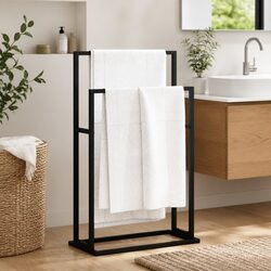 Enhance Your Bathroom with Our 2 Tier Towel Rack