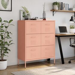 Enhance Your Space with a Pink 6 Drawer Steel Cabinet