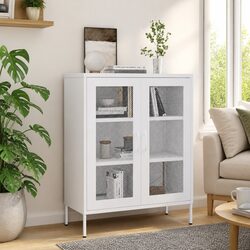 Enhance Your Space with a Stylish White Steel Storage Cabinet